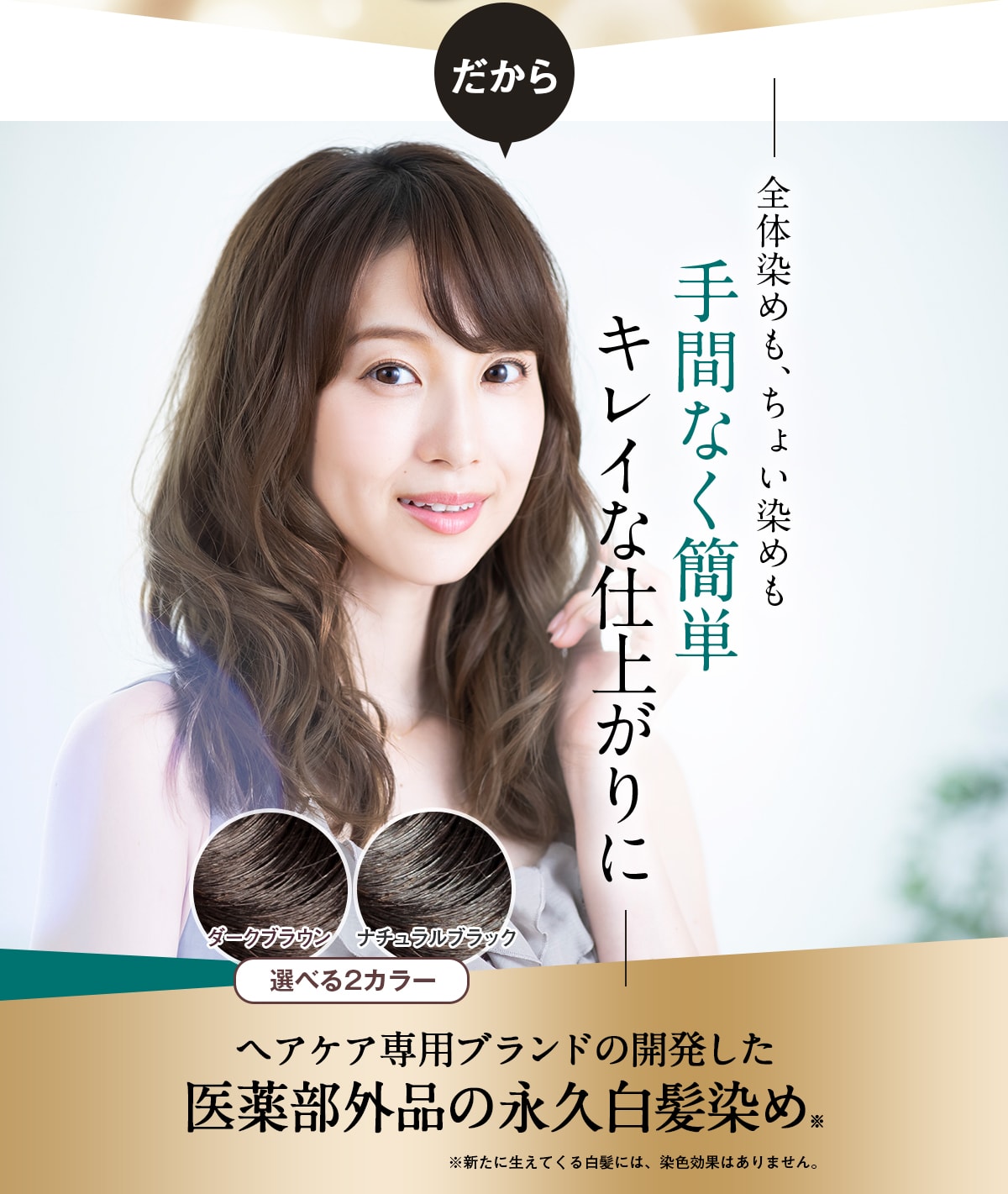 手間なく簡単、綺麗な仕上がりに